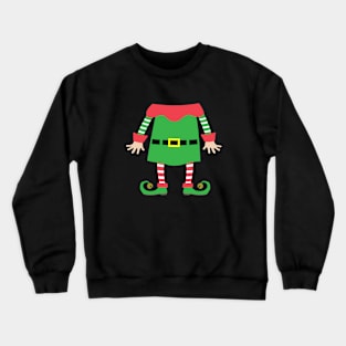 Elf costume Funny Santa Funny Christmas Outfit Crewneck Sweatshirt